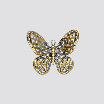 2 TONE BUTTERFLY charm