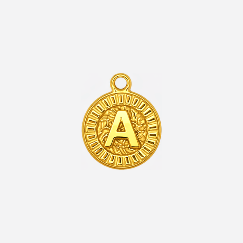 Signature Coin Initial Necklace