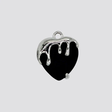 CHUNKY HEART - BLACK charm