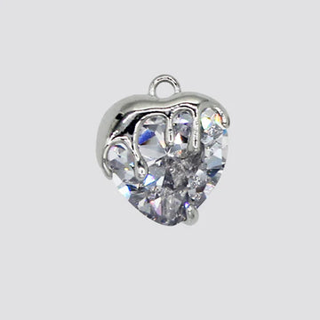 CHUNKY HEART - CLEAR charm