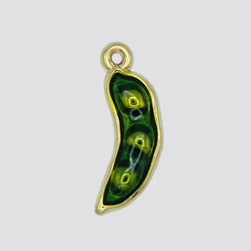 GREEN PEA charm