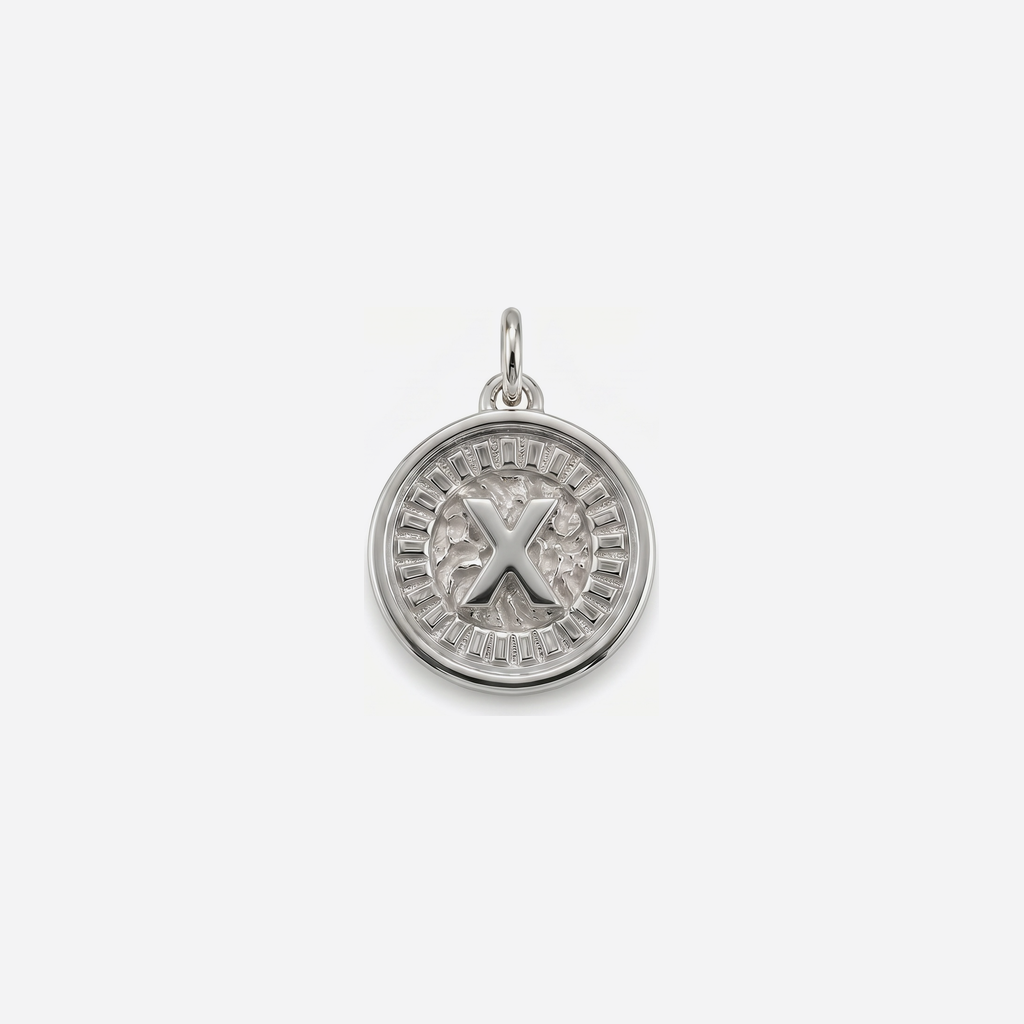 Coin Initial X Silver