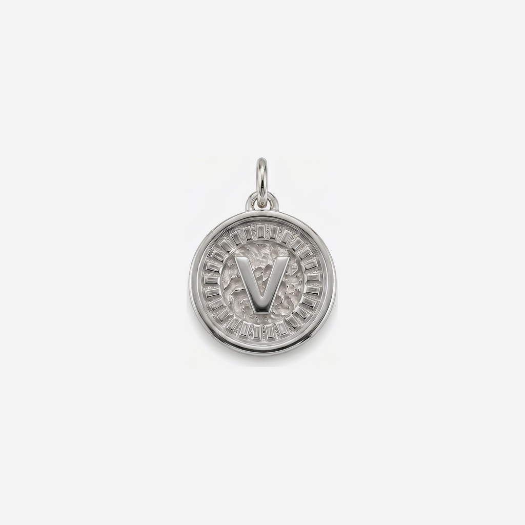 Coin Initial V Silver