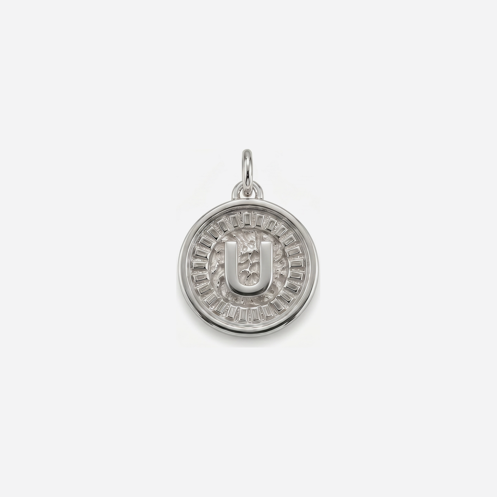 Coin Initial U Silver