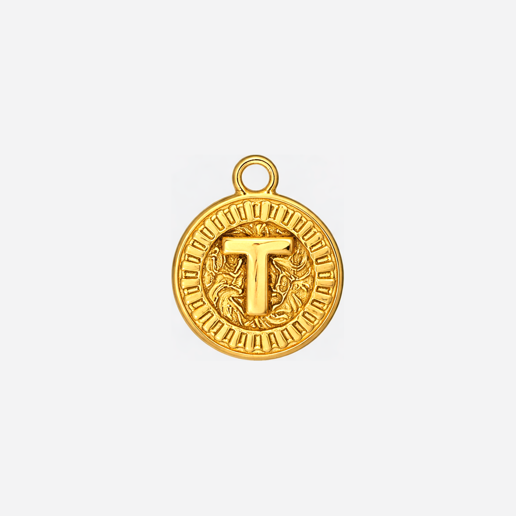 Coin Initial T Gold