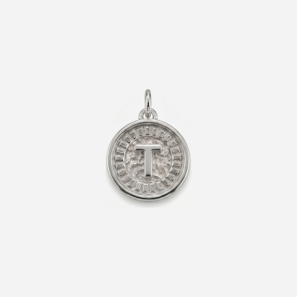 Coin Initial T Silver