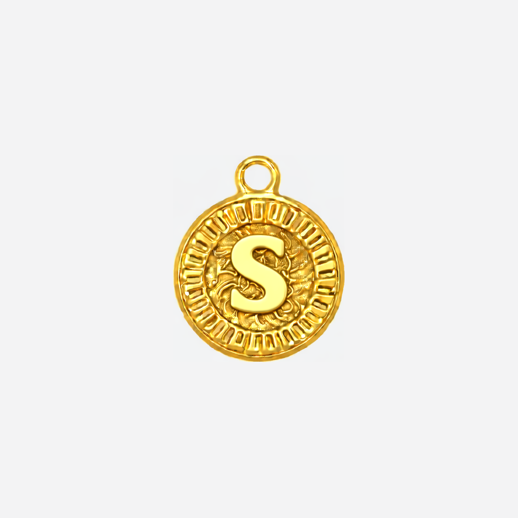 Coin Initial S Gold