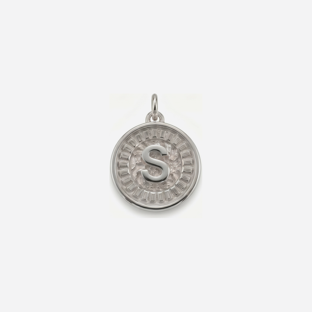 Coin Initial S Silver