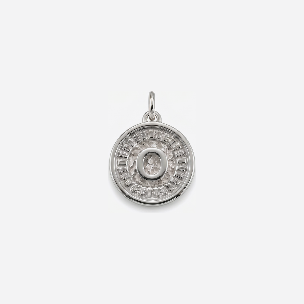 Coin Initial O Silver