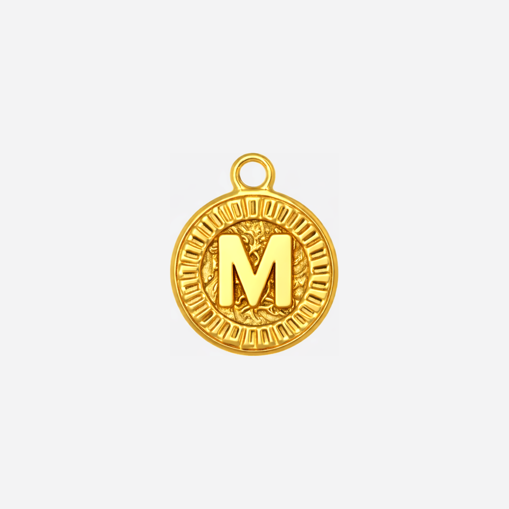 Coin Initial M Gold