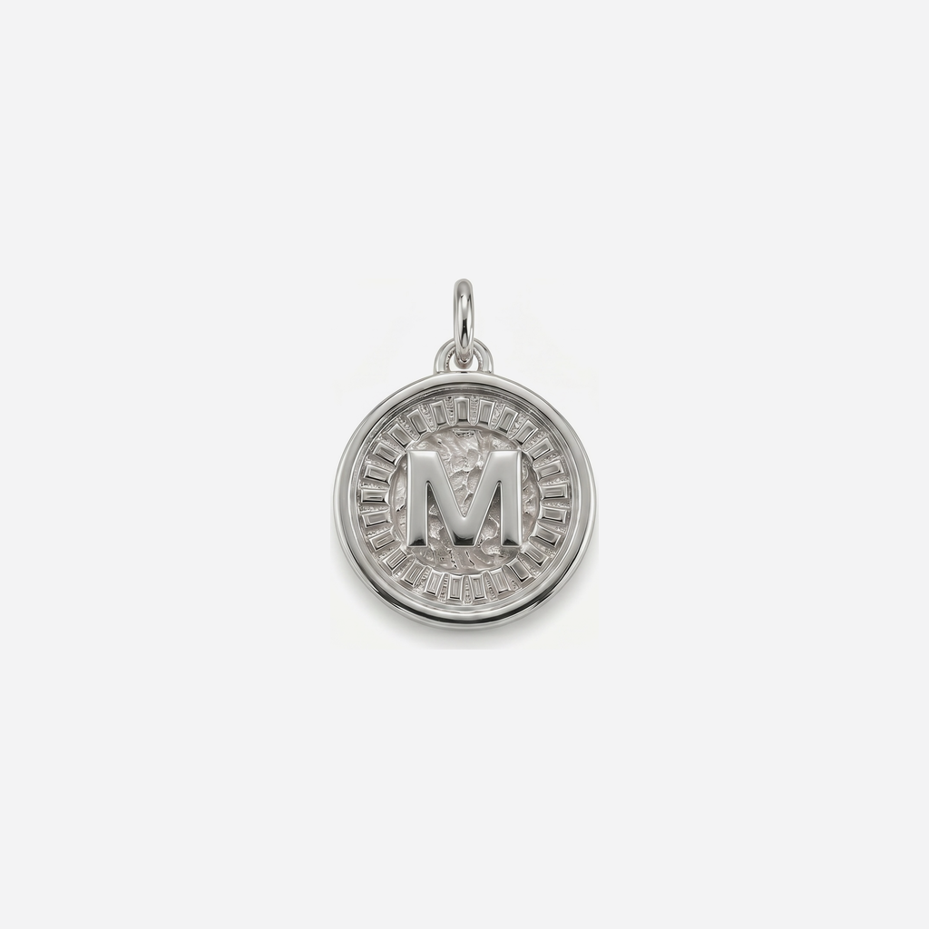 Coin Initial M Silver