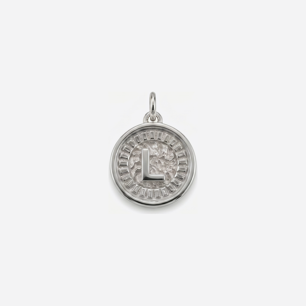 Coin Initial L Silver