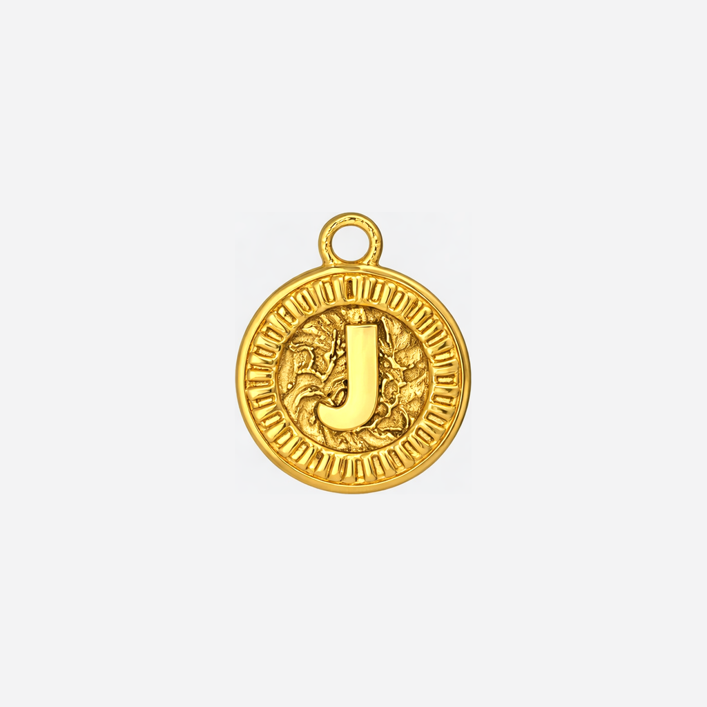 Coin Initial J Gold