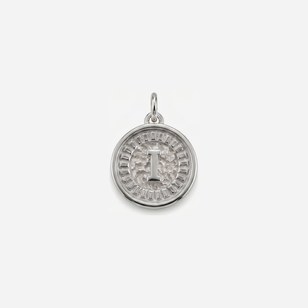 Coin Initial I Silver