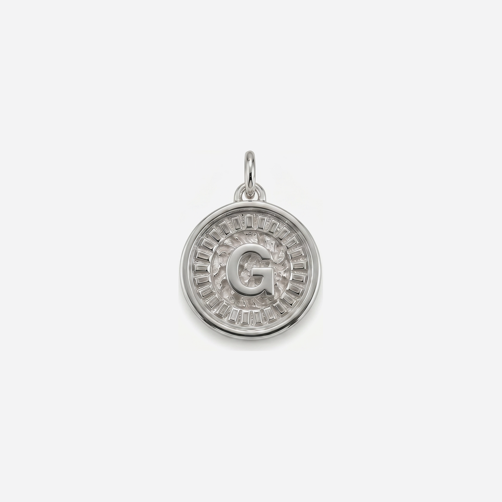 Coin Initial G Silver