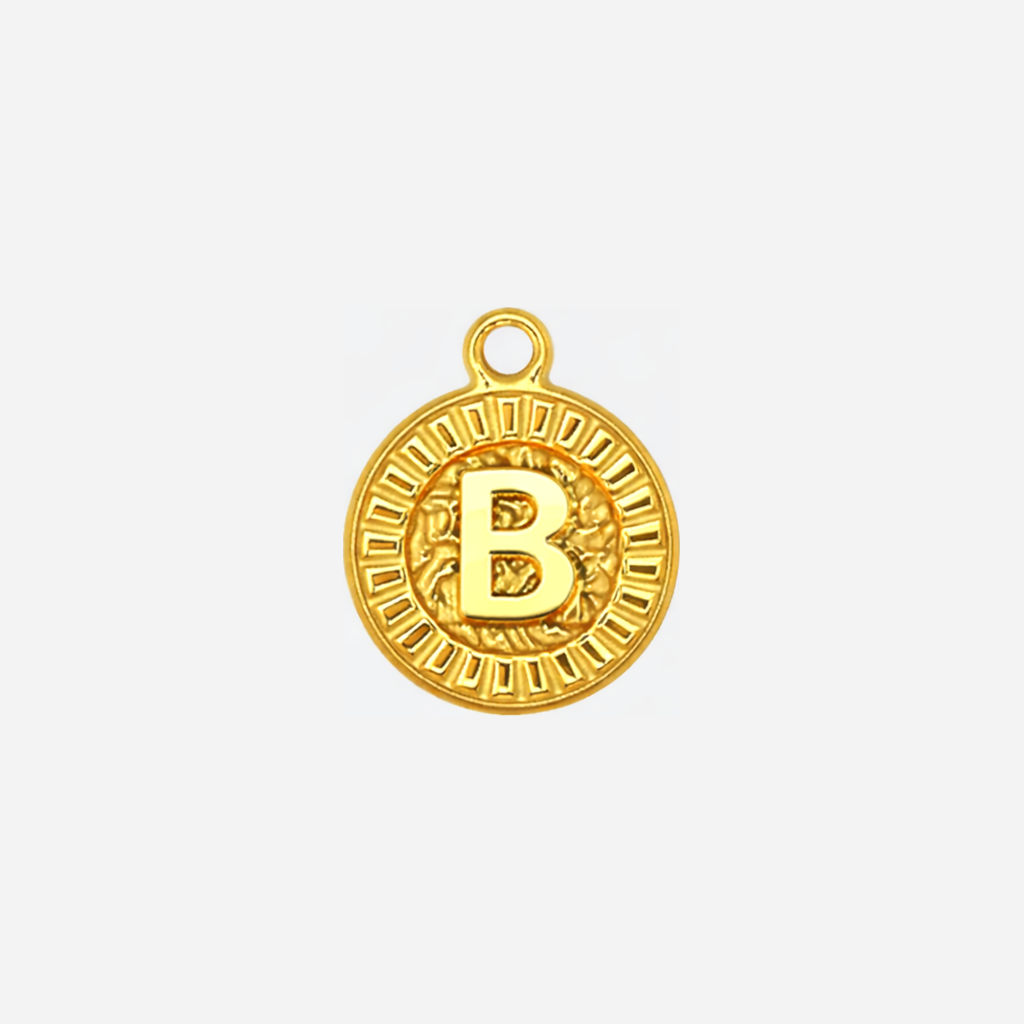 Coin Initial B Gold