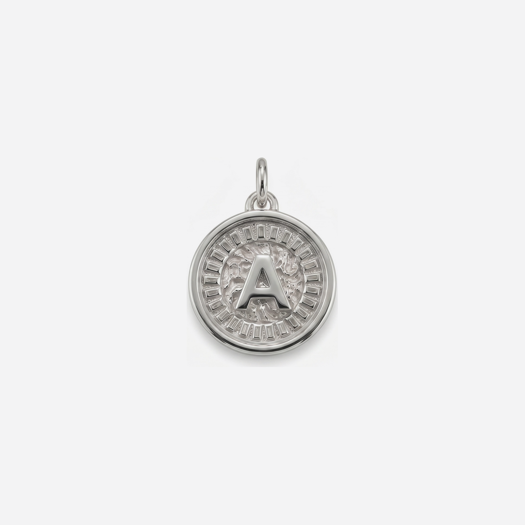 Coin Initial A Silver