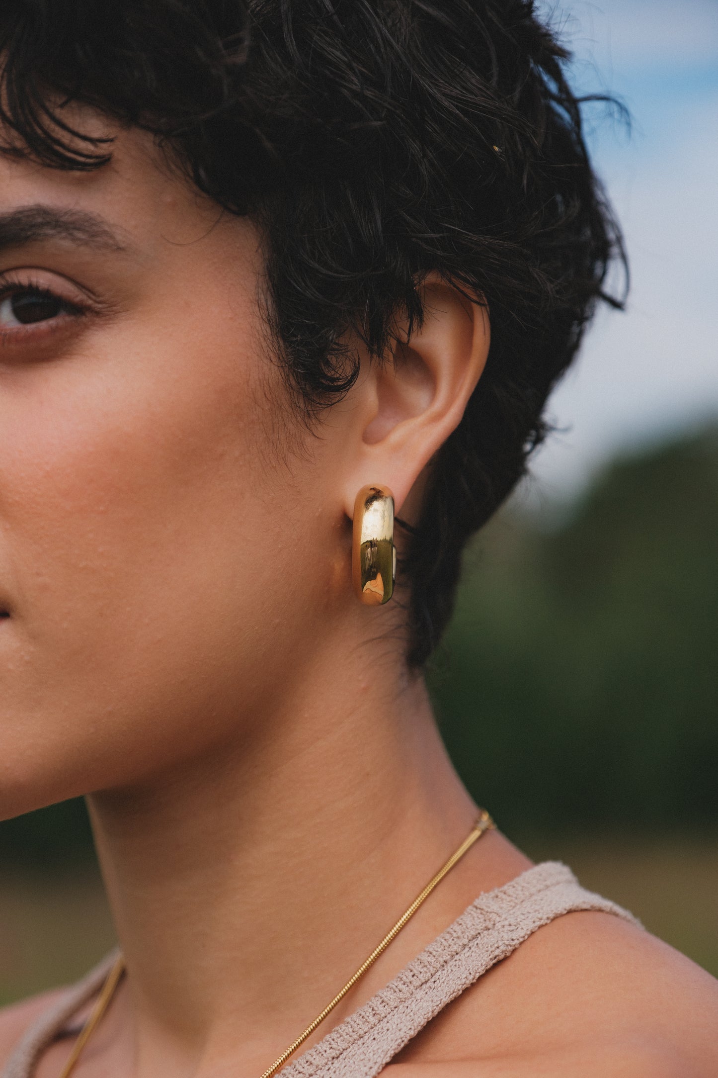 Trilogy Hoop Studs image 1