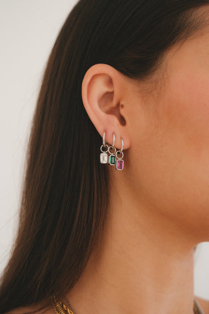 Gemstone Earring Charm image 1