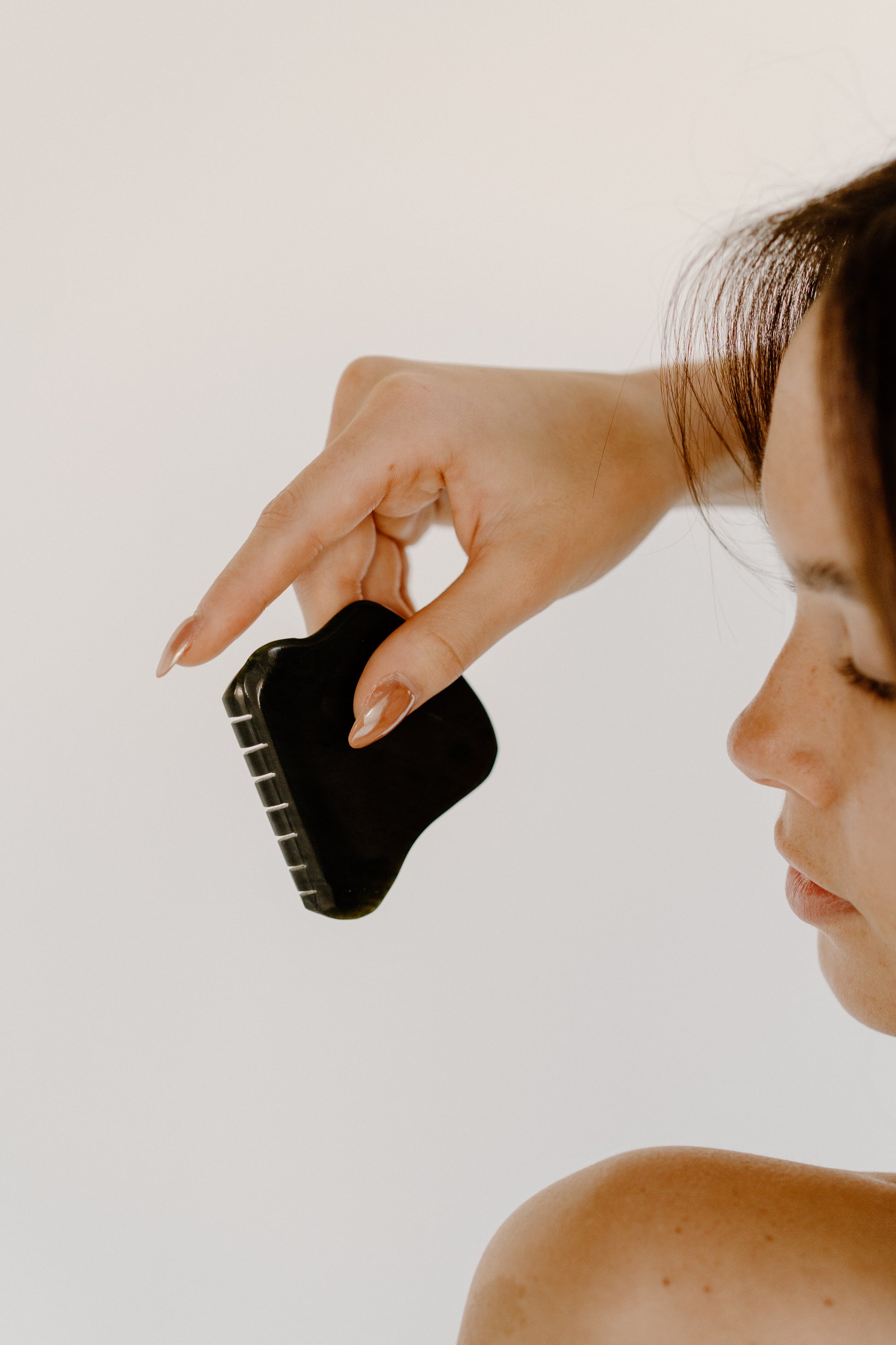 Nephrite Jade Gua Sha Stone image 7