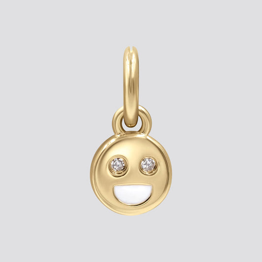 Happy Face Earring Charm image 0