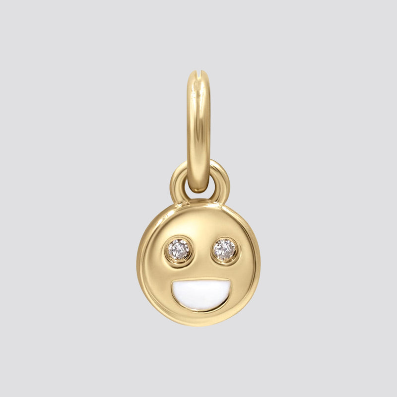Happy Face Earring Charm image 0