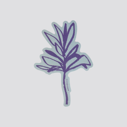 Purple Grass Sticker image 0