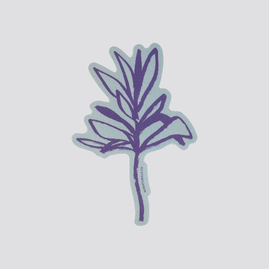 Purple Grass Sticker image 0