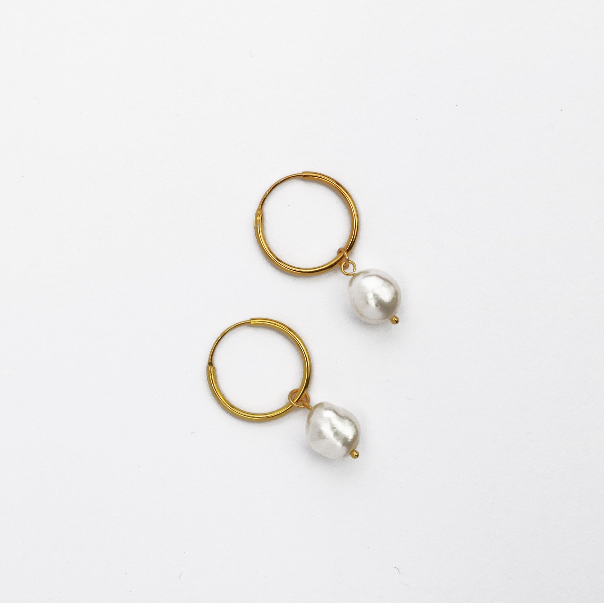 Pearl Drop Hoops image 0