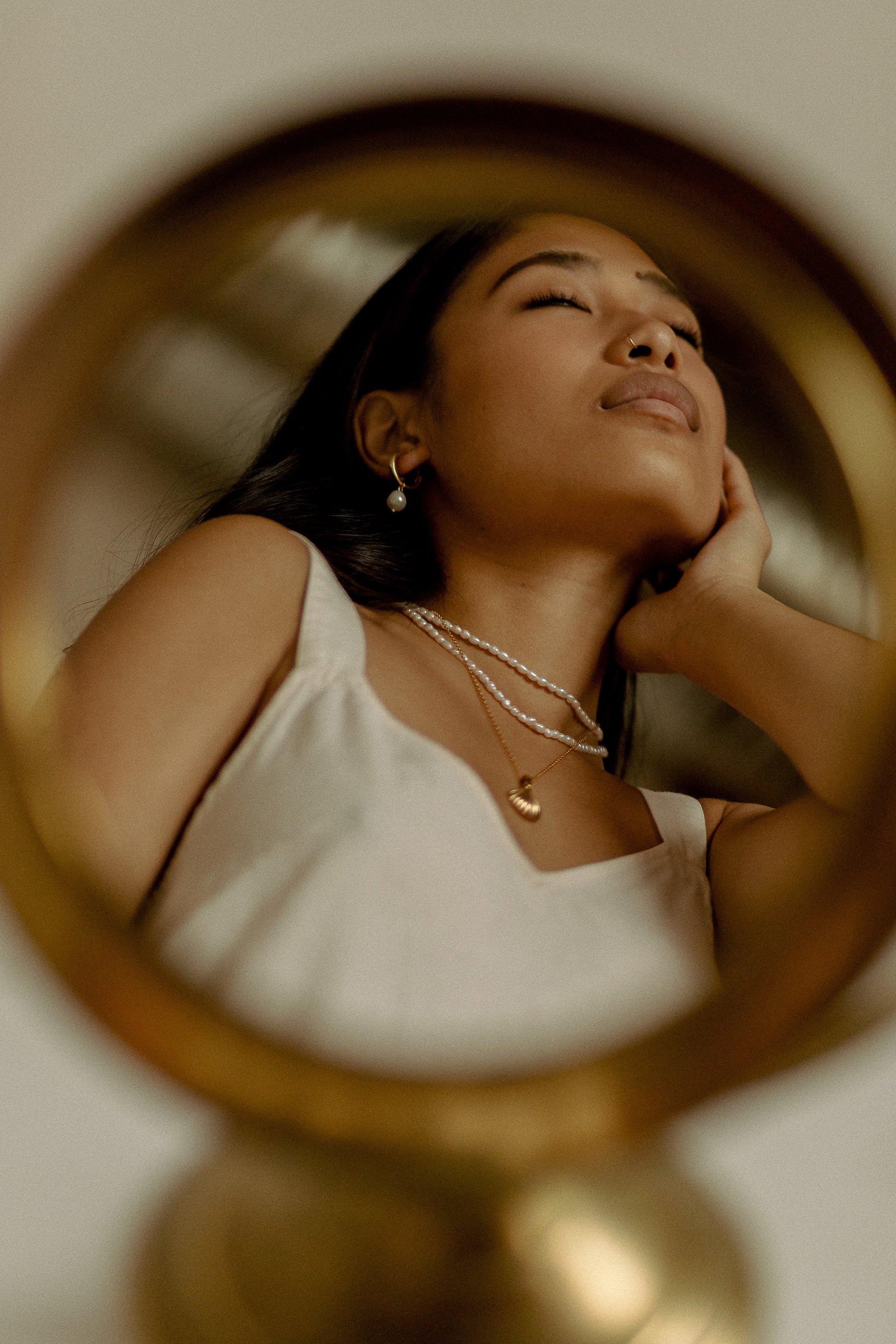 Pearl Drop Hoops image 2