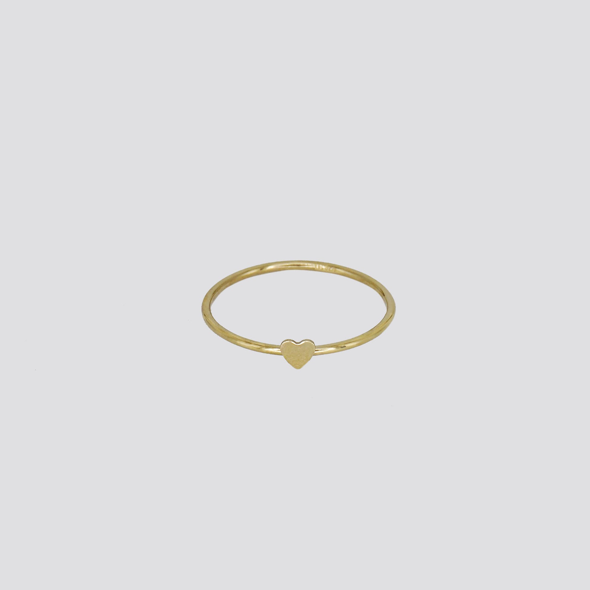 Petite Heart Band Ring image 0