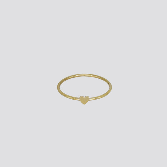 Petite Heart Band Ring image 0