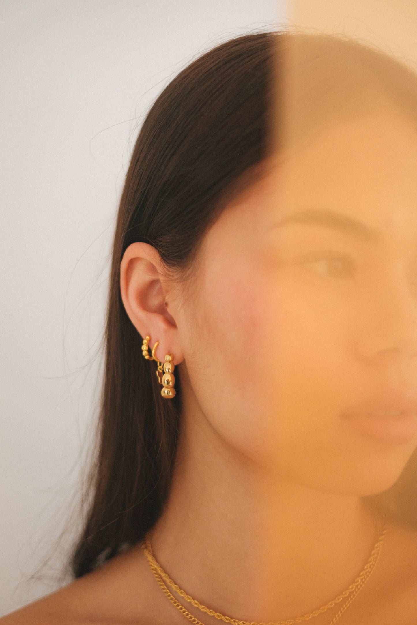 Bubble Hoop Studs image 1