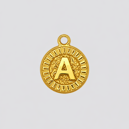 Signature Coin Initial Necklace