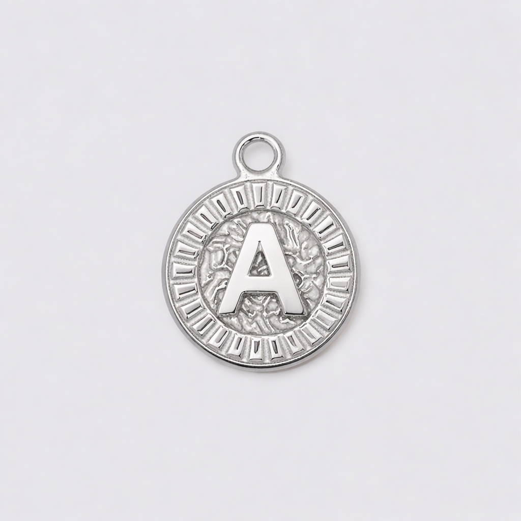 Signature Coin Initial Necklace