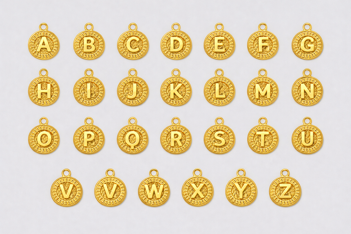 Signature Coin Initial Necklace