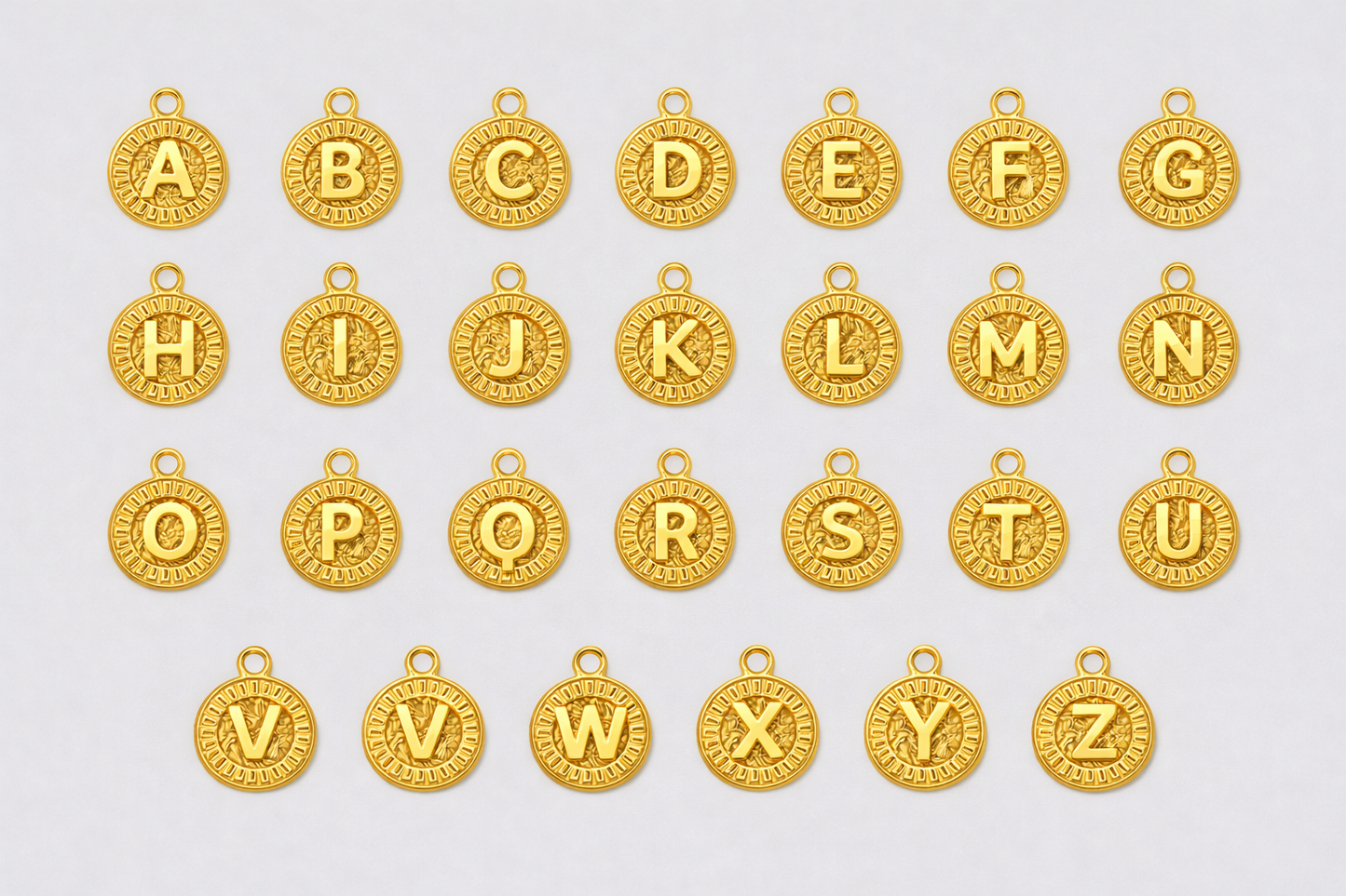 Signature Coin Initial Necklace