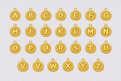 Signature Coin Initial Necklace