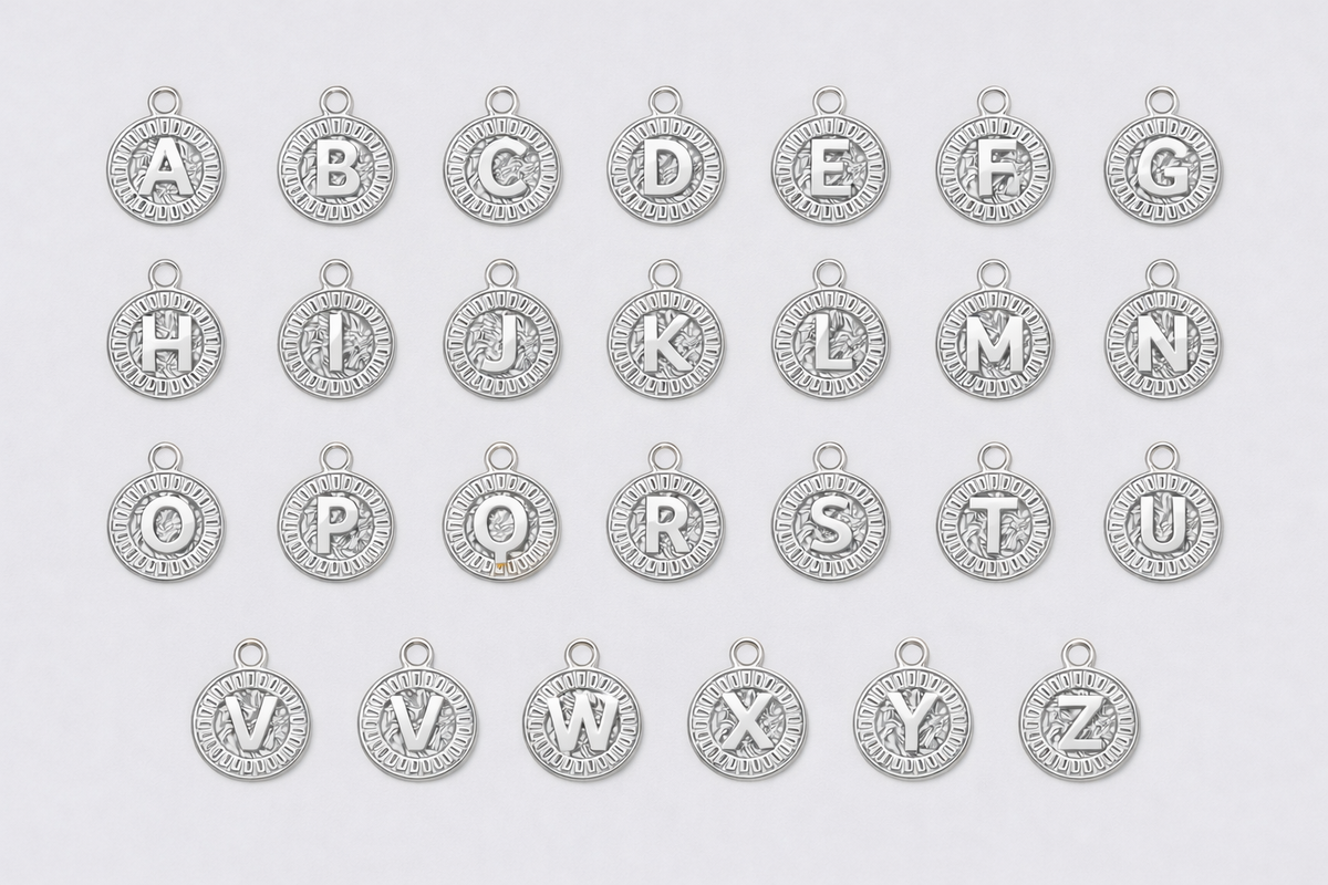 Signature Coin Initial Necklace