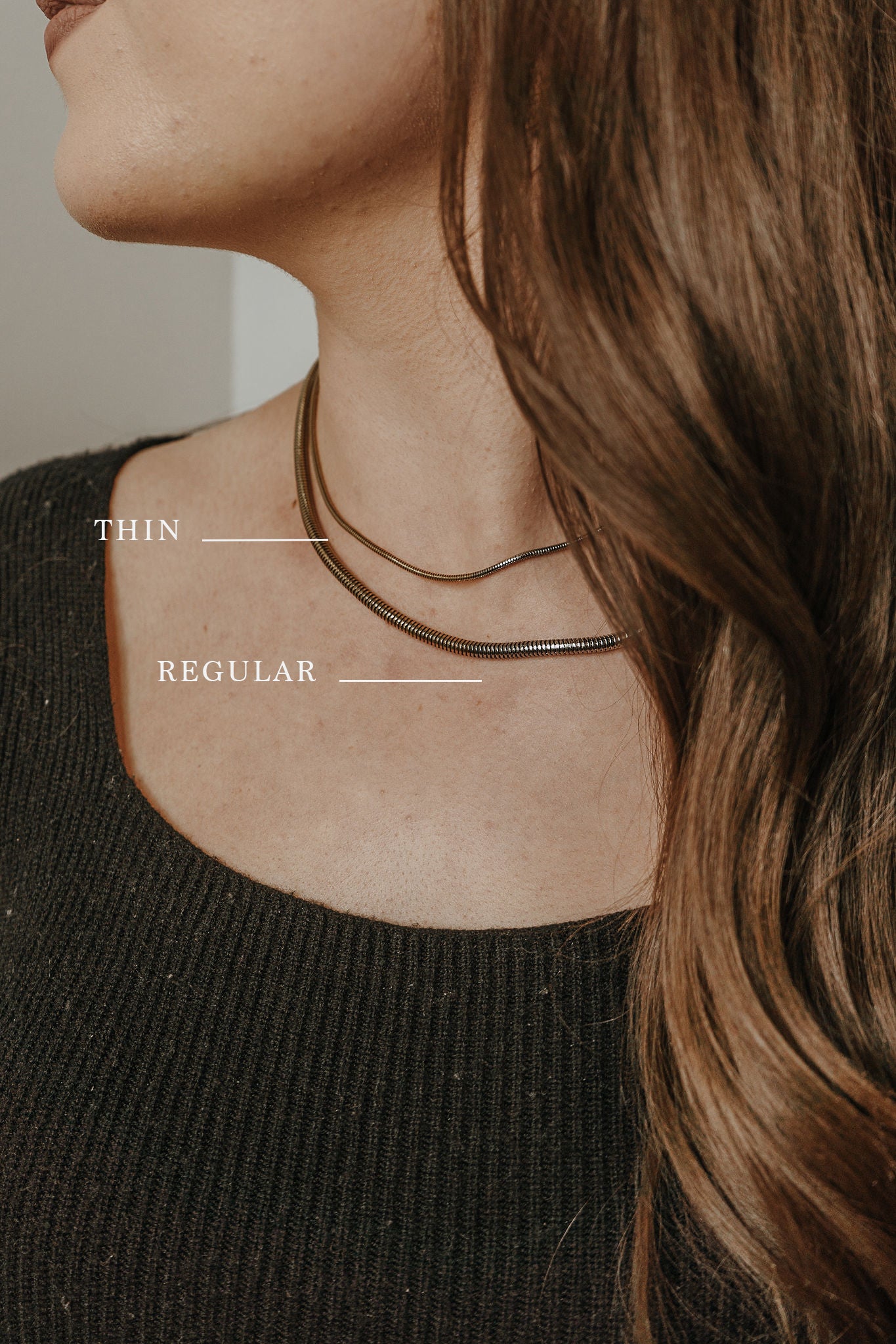 Mixed Snake Chain Necklace image 1