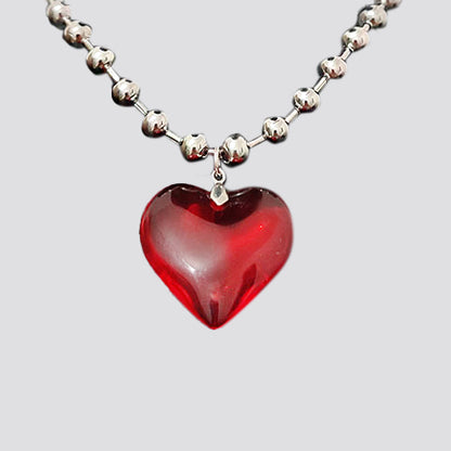 Glass Heart Necklace image 6