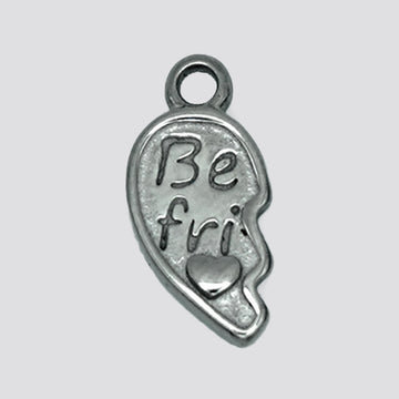 BEST FRIEND HEART - LEFT SIDE charm