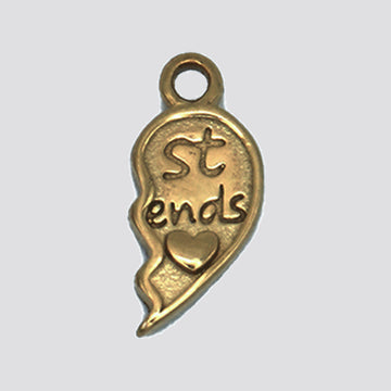 BEST FRIEND HEART - RIGHT SIDE charm