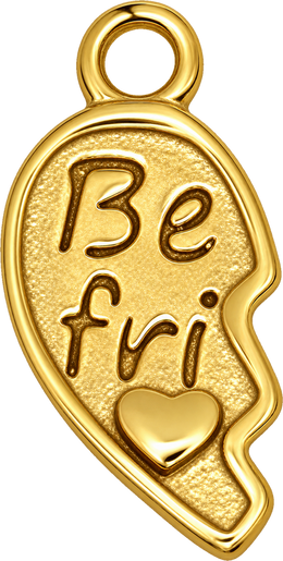 Best friend heart   left side charm
