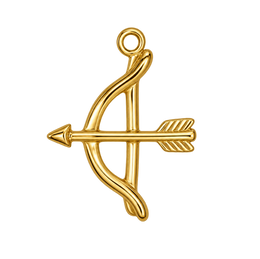 Bow and arrow charm