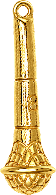 Microphone charm