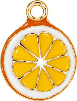 Orange slice charm