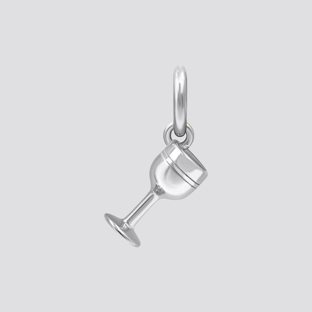 Glass of Wine Earring Charm image 3