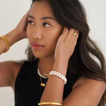 No Name Pearl Bead Bracelet image 1