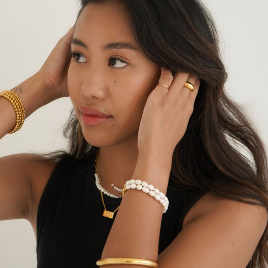 No Name Pearl Bead Bracelet image 1